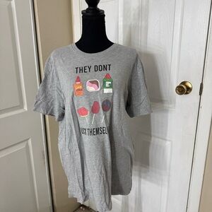 Graphic Grey T-Shirt with Fun Print